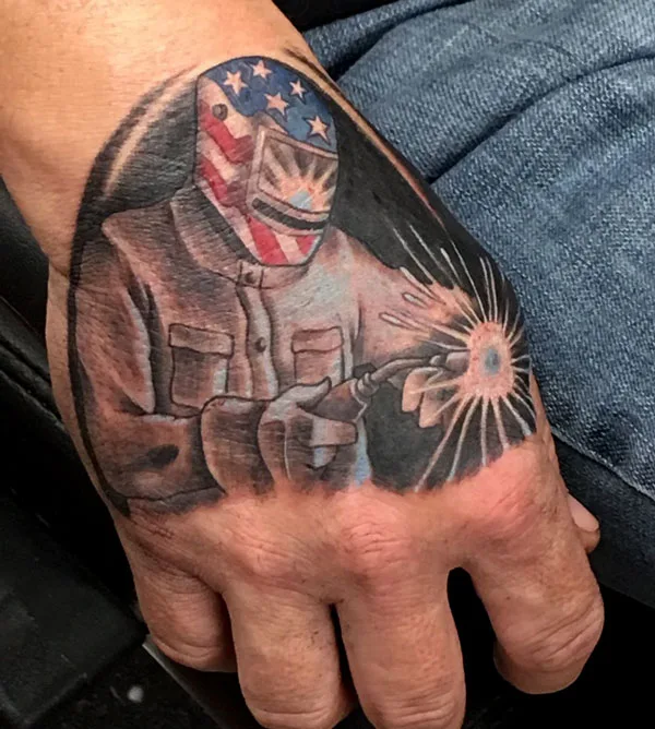 Welding tattoo 43