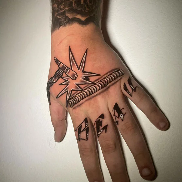 Welding tattoo 47