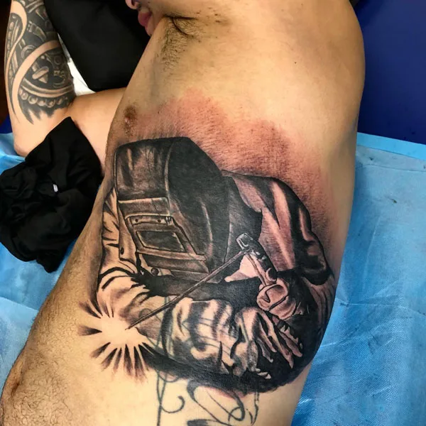 Welding tattoo 51