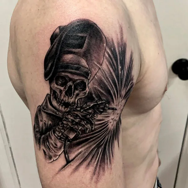Welding tattoo 52