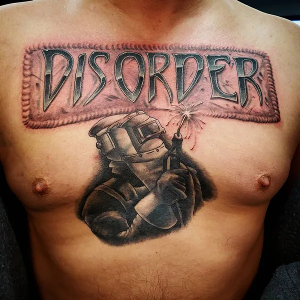 Welding tattoo 54