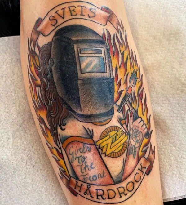 Welding tattoo 64