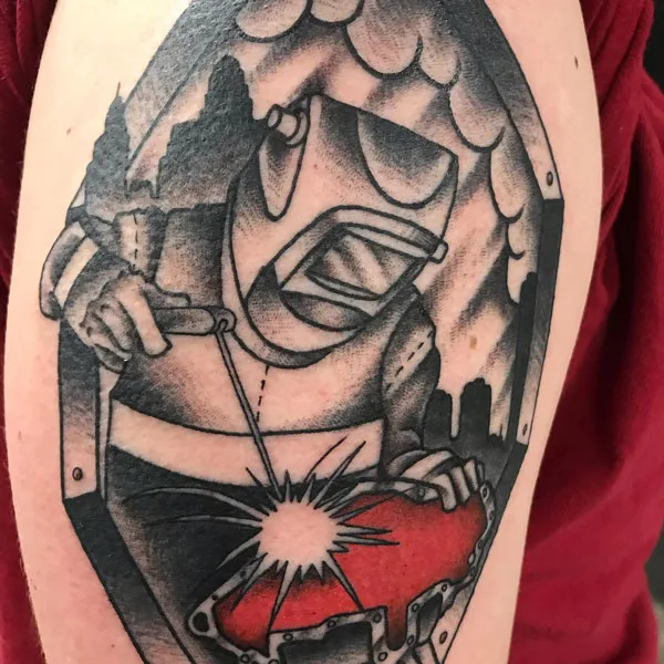 Welding tattoo 71