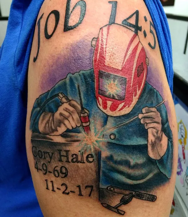 Welding tattoo 76