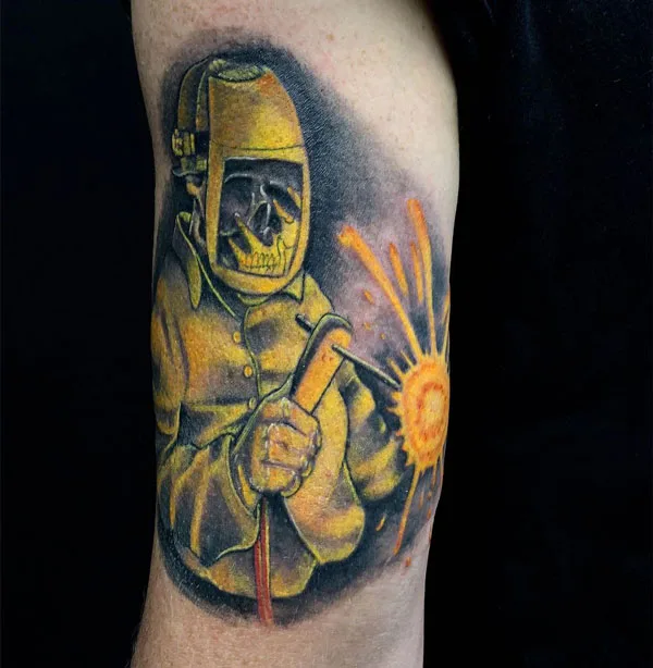 Welding tattoo 77
