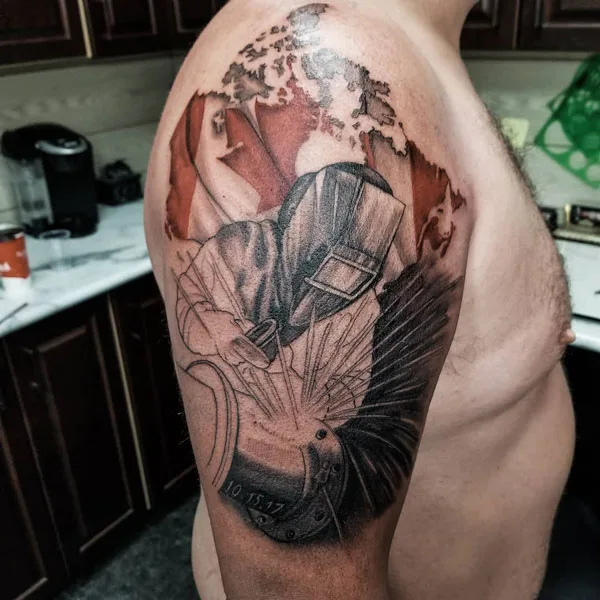 Welding tattoo 83