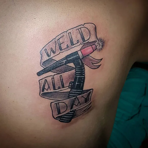 Welding tattoo 88