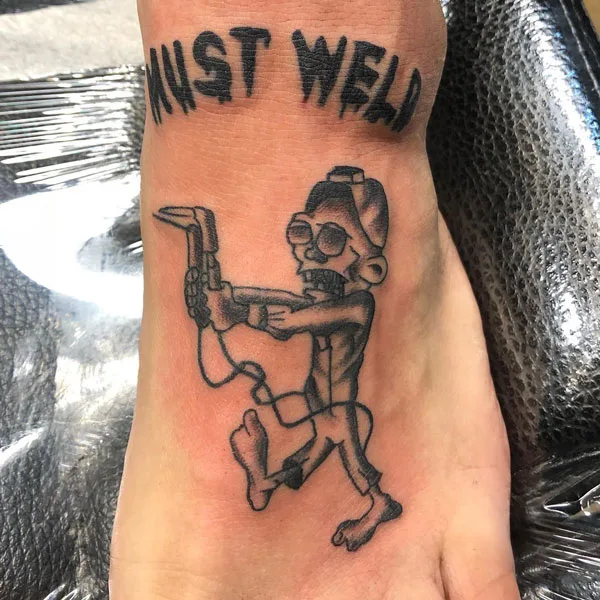 Welding tattoo 89