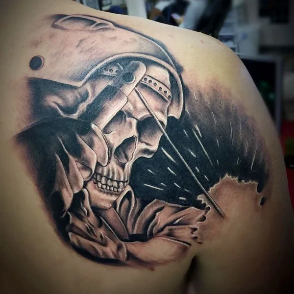 Welding tattoo 9