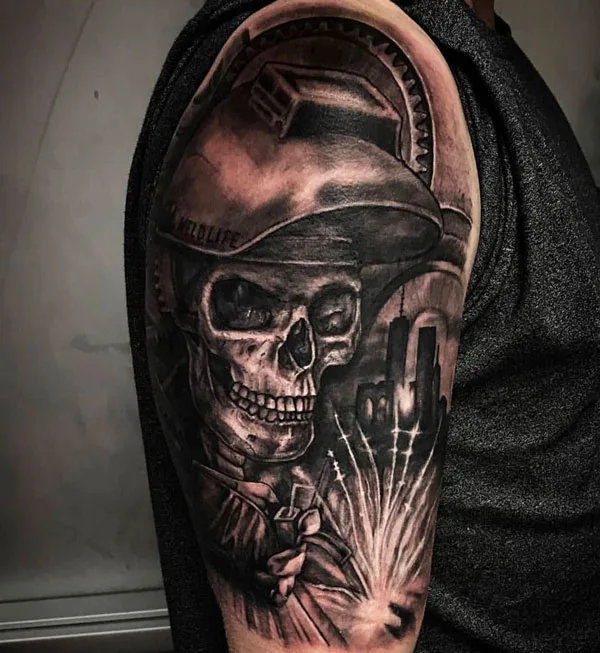 Welding tattoo 90