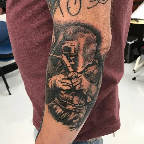 Welding tattoo 92