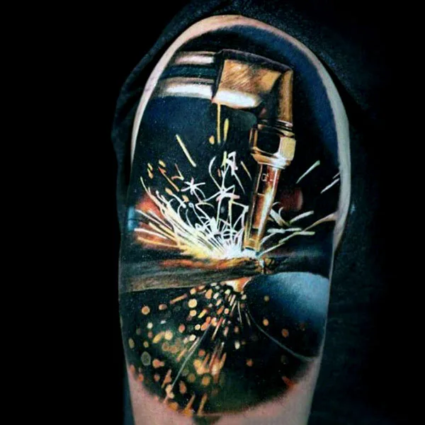 Welding tattoo 93