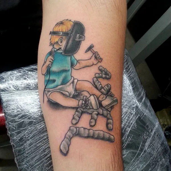 Welding tattoo 98