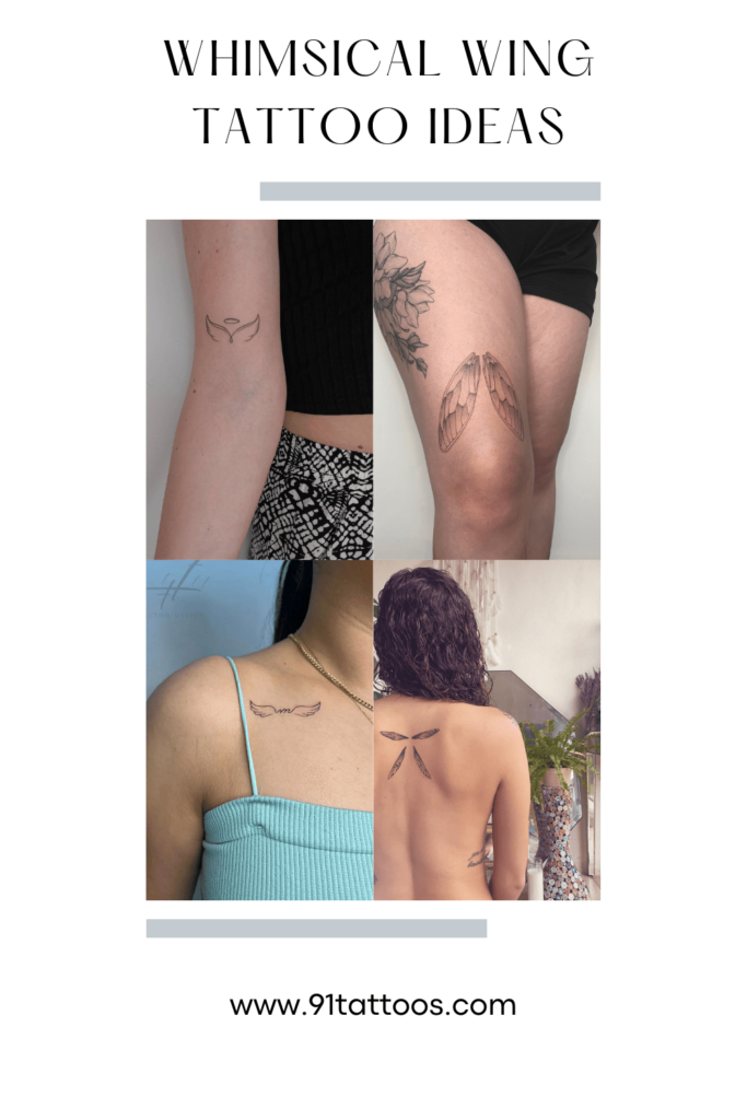 Whimsical Wing Tattoo Ideas For Playful Ink Whimsical Charm
