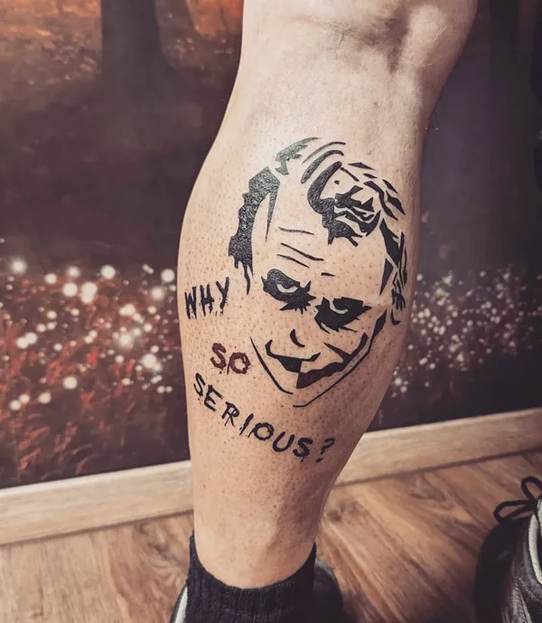 Why So Serious Joker Tattoo 2