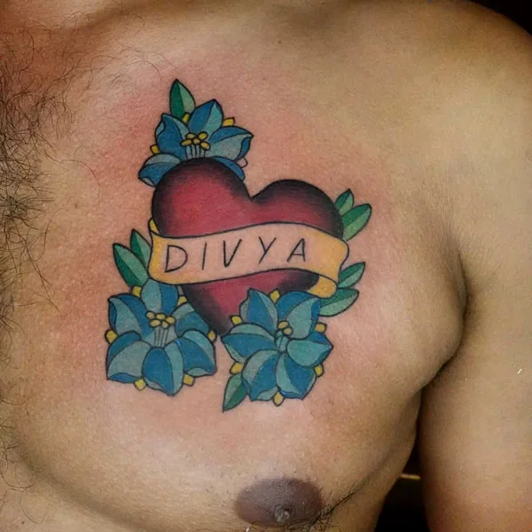Wife name tattoo