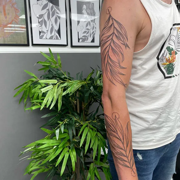 Willow Leaf Tattoo 2