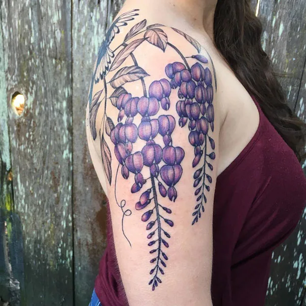 Wisteria arm tattoo
