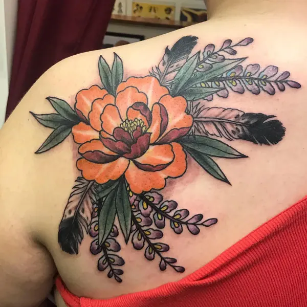 Wisteria tattoo 2