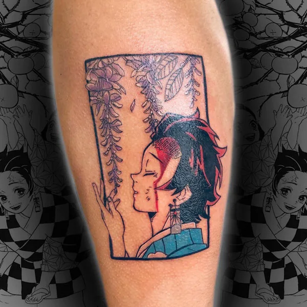 Wisteria tattoo demon slayer