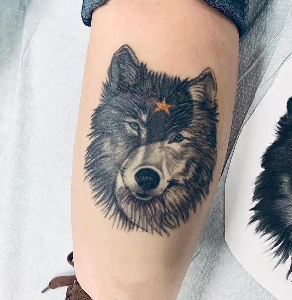 Wolf Yin Yang Tattoo 1