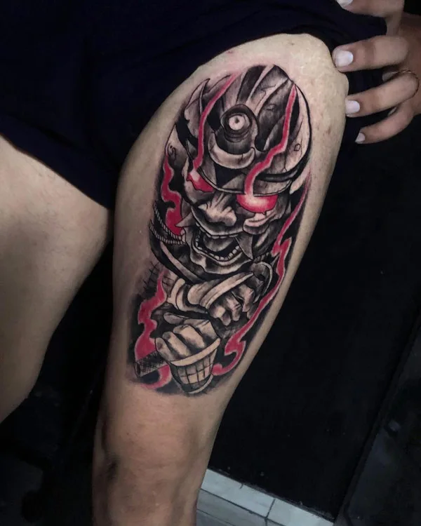 Yakuza thigh tattoo