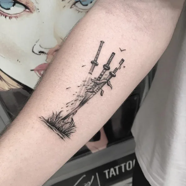 Zoro Sword Tattoo 2
