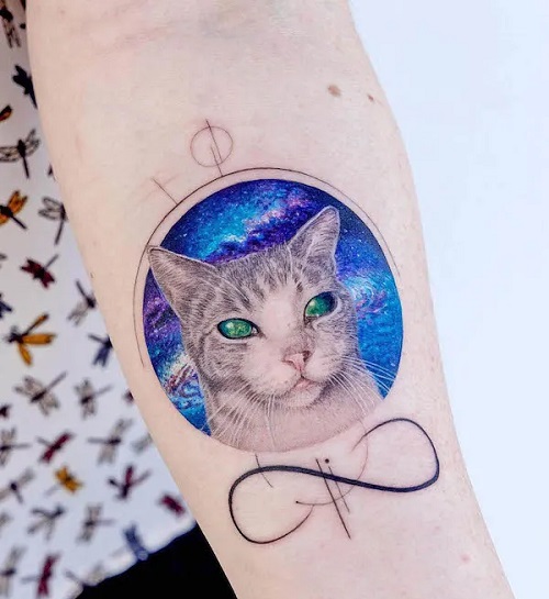 Stunning Cat Tattoo Patterns 4