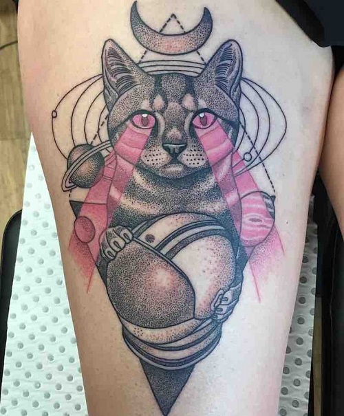 women Cat Tattoo ideas