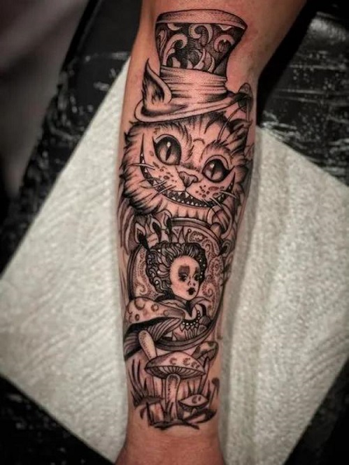 men Cat Tattoo ideas 2