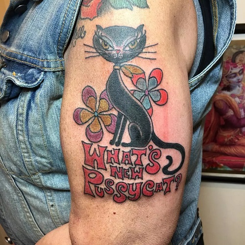men Cat Tattoo ideas 4