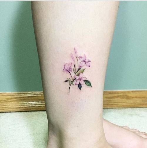 Trending Tiny Flower Tattoos 2