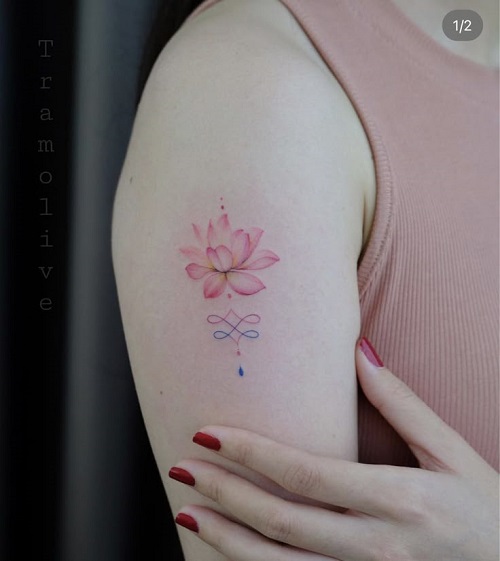 Stunning Lotus Flower Tattoos 5
