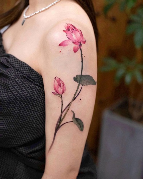 Best Lotus Flower Tattoos 3