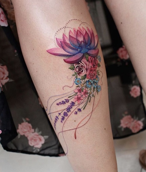Inspiring Lotus Flower Tattoos 1