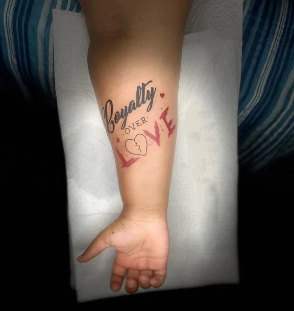 loyalty over love tattoo 32