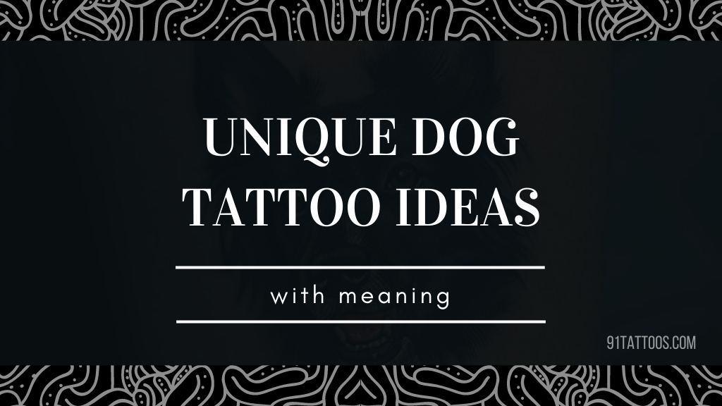 Meaningful memorial dog tattoo designs