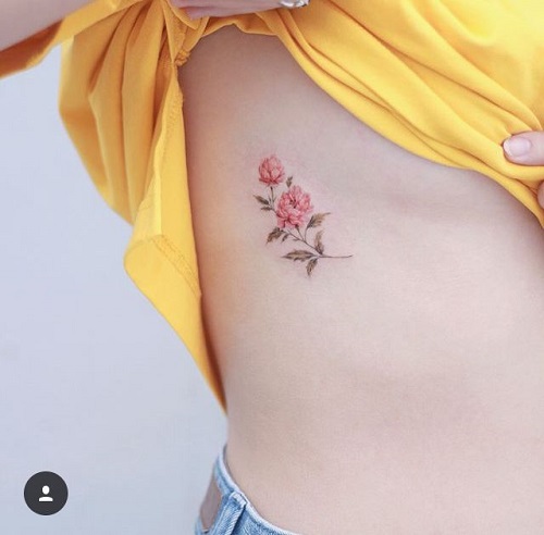 Latest Tiny Flower Tattoos 1