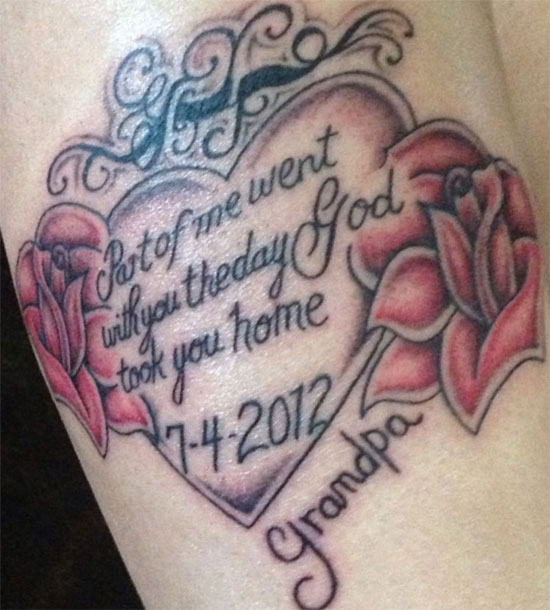rip grandpa love tattoo