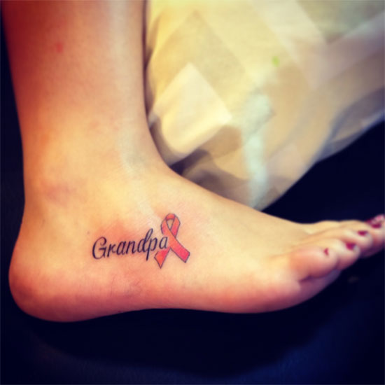 rip grandpa tattoo cancer