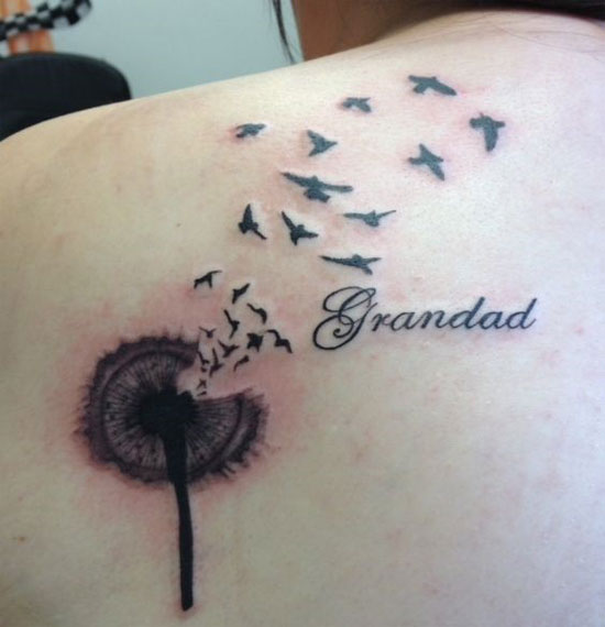 rip grandpa tattoo on back