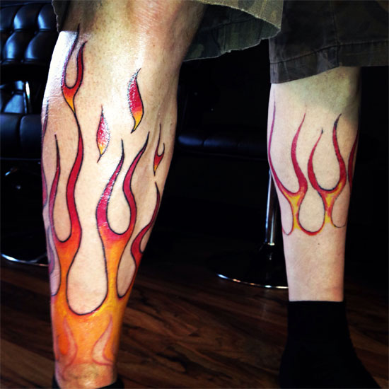 leg tattoo