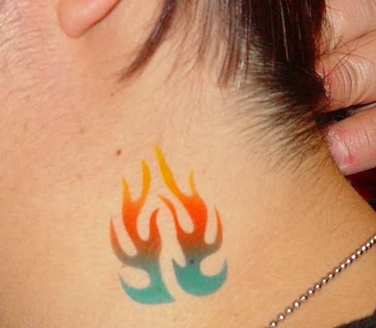 tattoo on neck